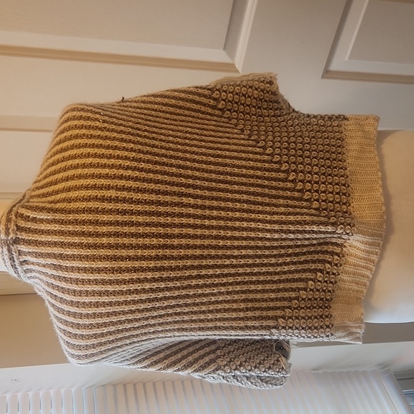 Anthropologie Metallic Fringe Cardigan Sweater - Picture 6 of 7